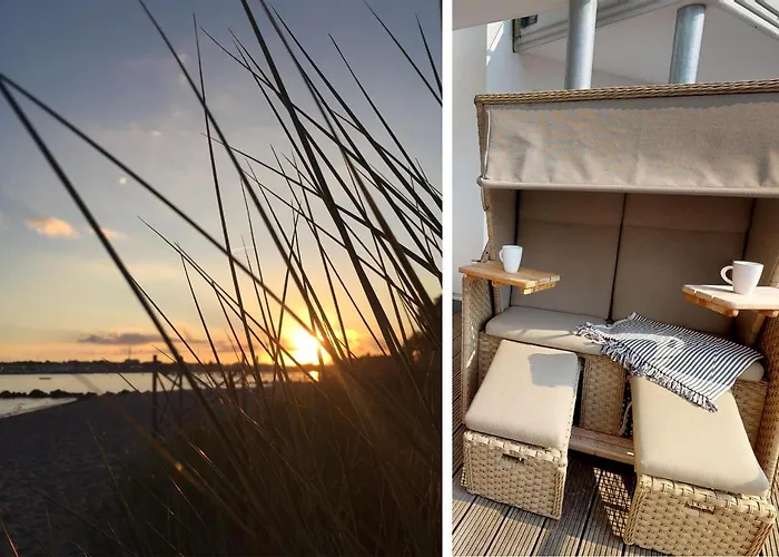 Meeresrauschen Carpe Diem Mit Grosszuegiger Terrasse Und Extragrossem Strandkorb * Pelzerhaken